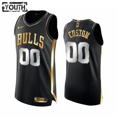 Camiseta Niños NBA Chicago Bulls Personalizadas 2020-21 Negro Golden Edition Swingman